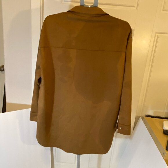 Well Worn Faux Suede Button Shacket Brown XL – NWT - Picture 4 of 8